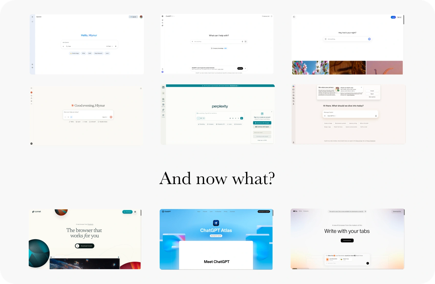 AI chatbots and now what
