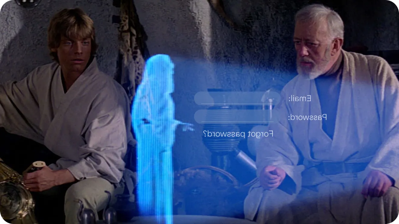 Star Wars hologram login