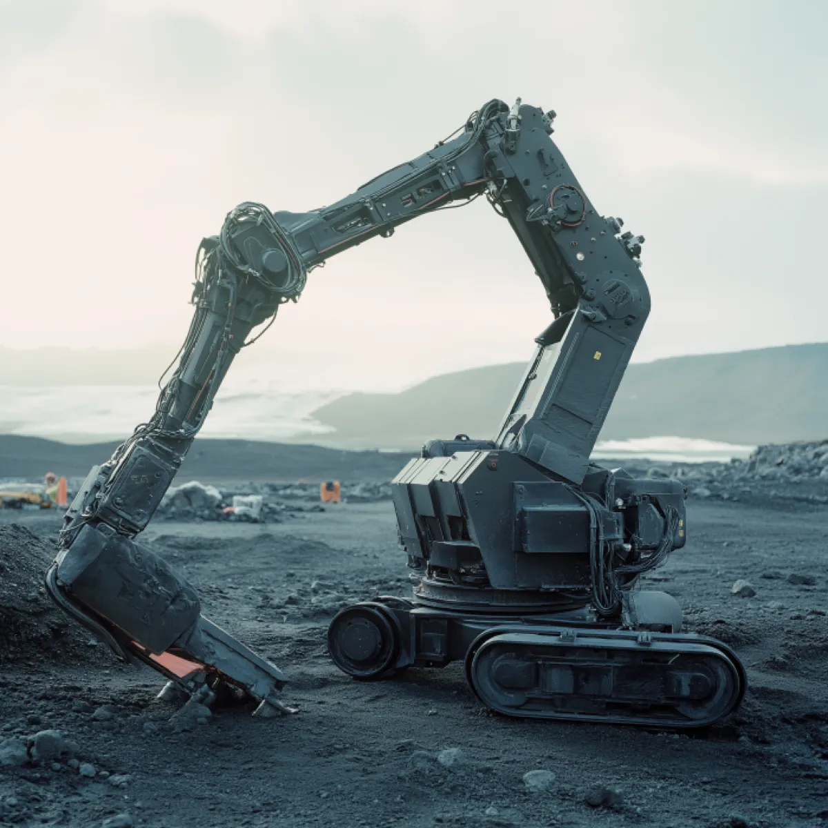 A robotic arm construction device