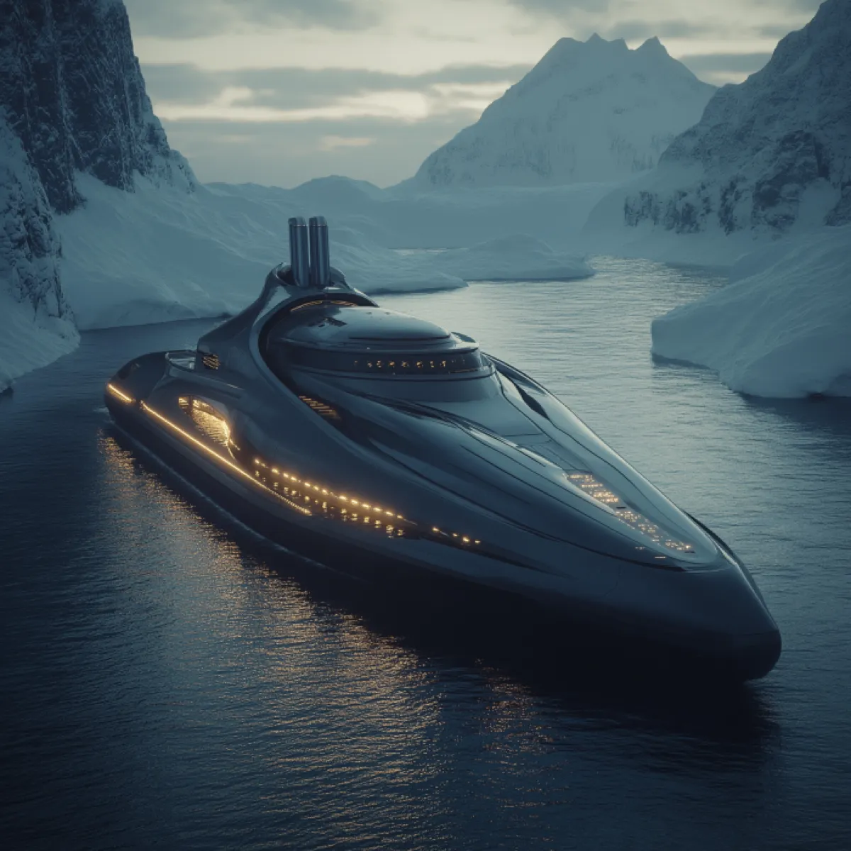 A nuclear powered cruiseship